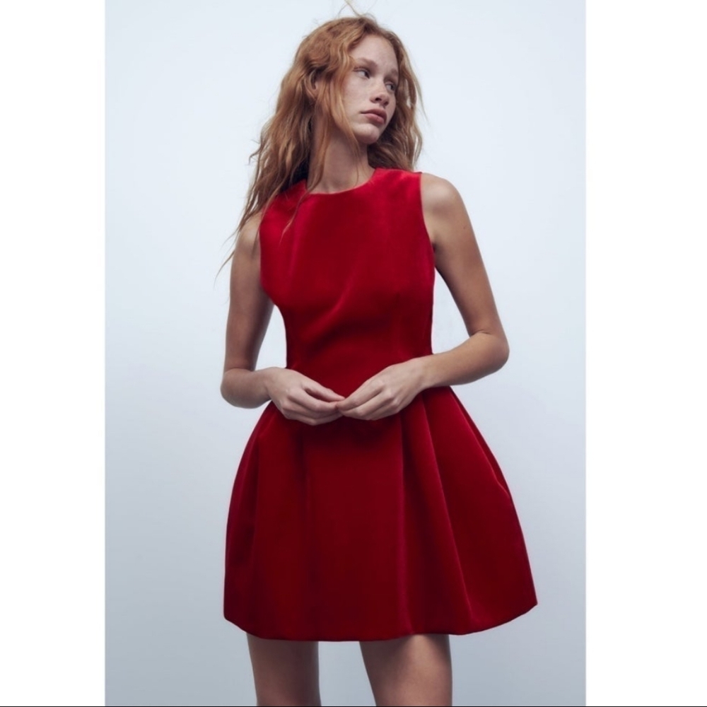 Zara Voluminous Mini Dress